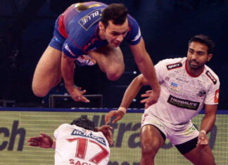 dabang delhi wins over haryana steelers in Pro Kabaddi League 2018