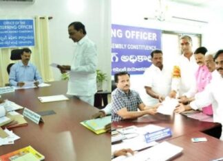 kcr and harish rao nomination in gadwal