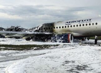 Forty-one people killed in Russian passenger plane fire